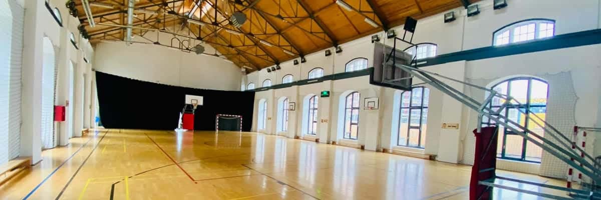 Basketball gym hall